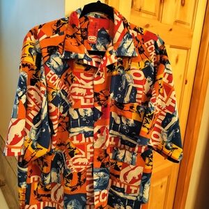Marc Ecko Multicolor Graphic Button Down Shirt